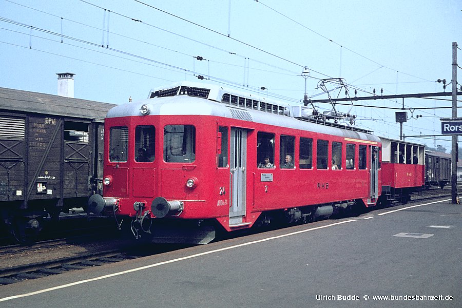 Die Bundesbahnzeit Rorschach heute vor 50 Jahren